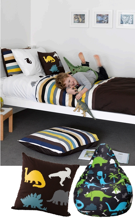 Create a dinosaur-themed bedroom