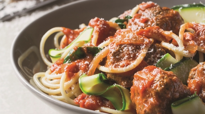 Meatballs with spaghetti