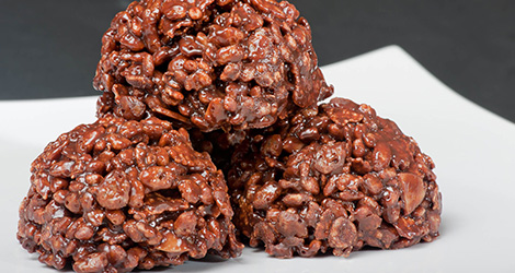 Mars bar and rice bubble slice