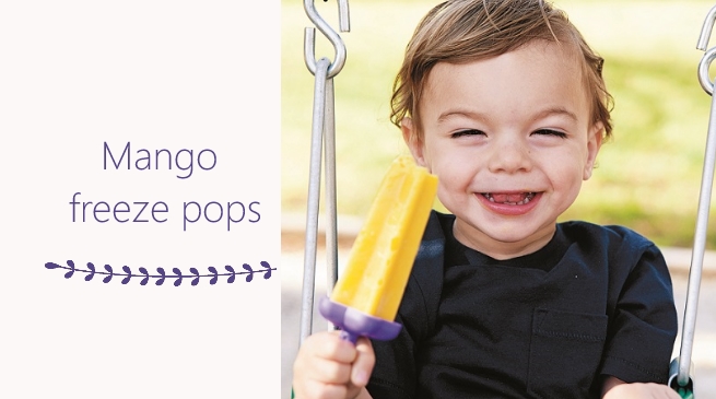 Mango freeze pops
