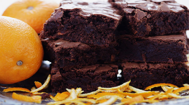 Jaffa Nut Brownies