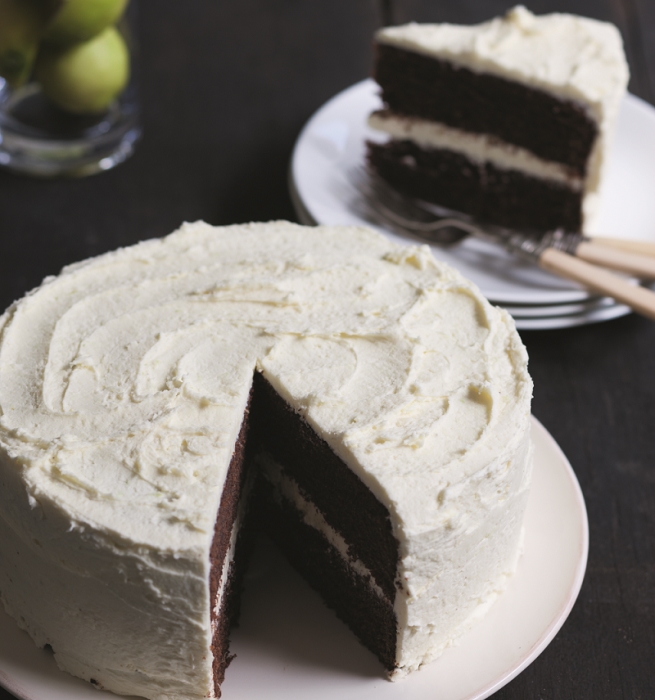 Chocolate and lime cake