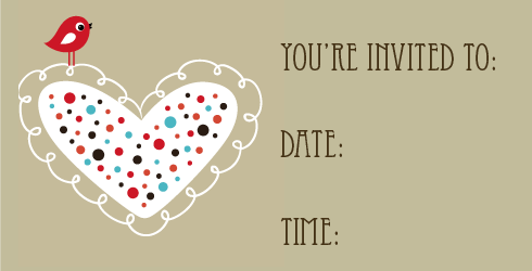 Pretty Party Invitations -  Girls Birthday Party Invitations