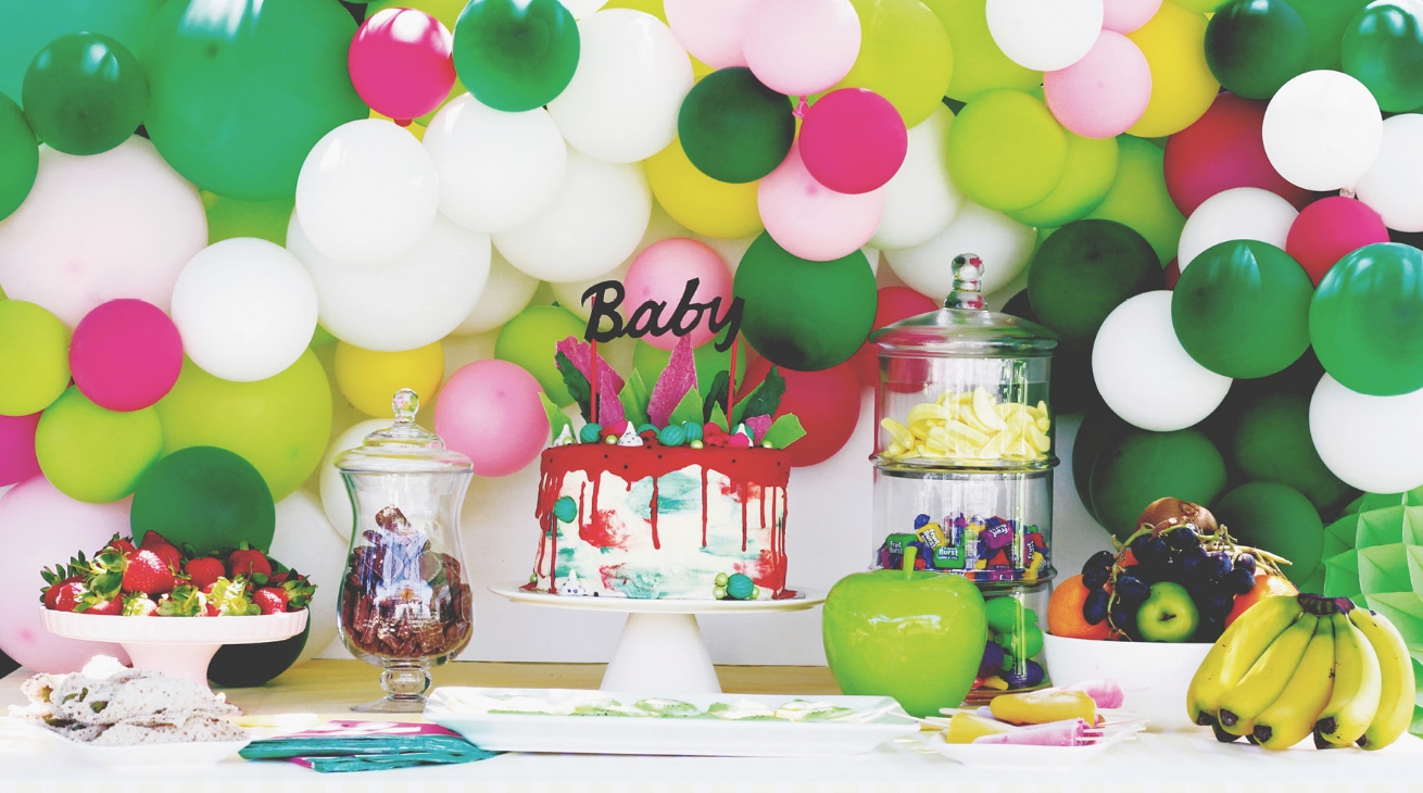 A fabulously fruity baby shower