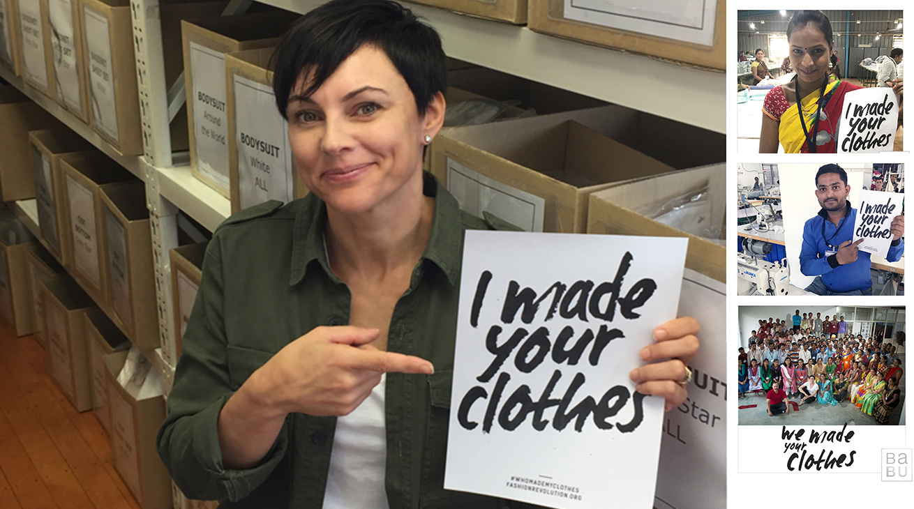 Baby brand wants you to ask, who made these clothes?