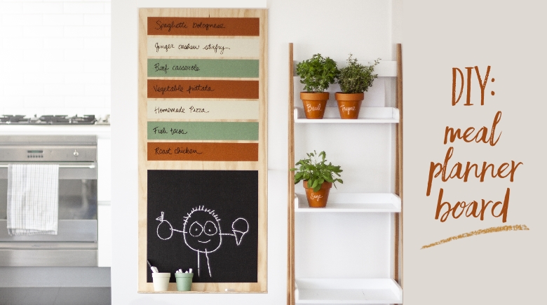 Dinner winner! Make a meal planner board 