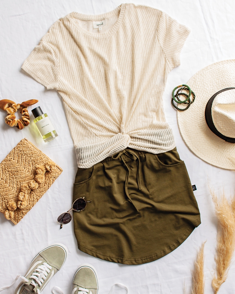 Maternity skirt & top combo