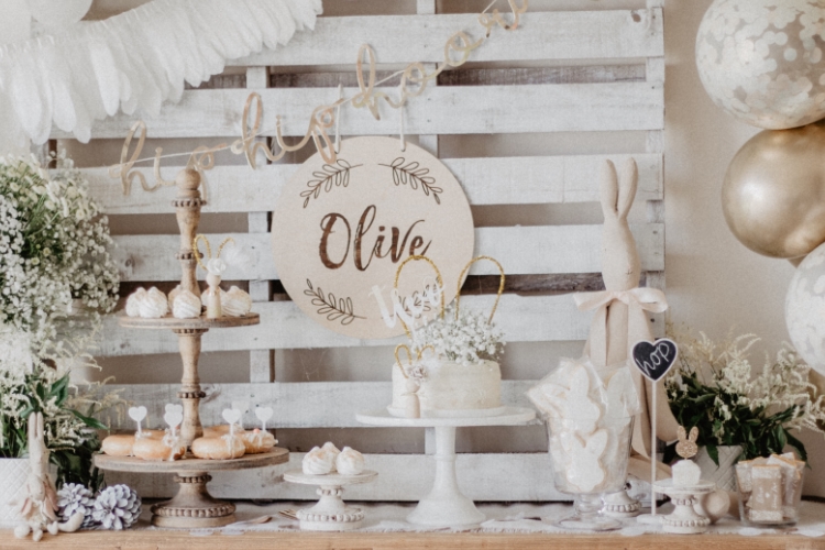 Bunny party: hop hooray, you're two today!