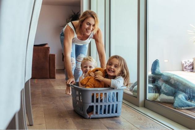 How does the modern family have fun?