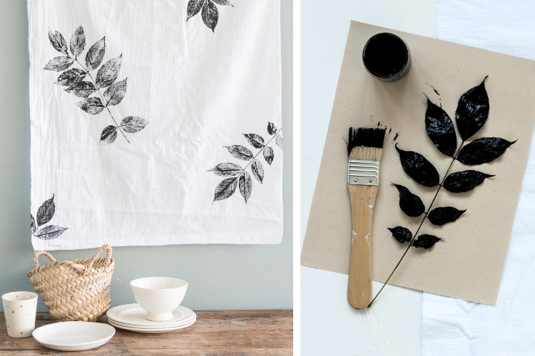 CRAFT: Hand printed tea towels