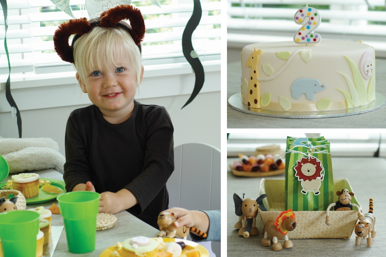 Jungle birthday party for kids