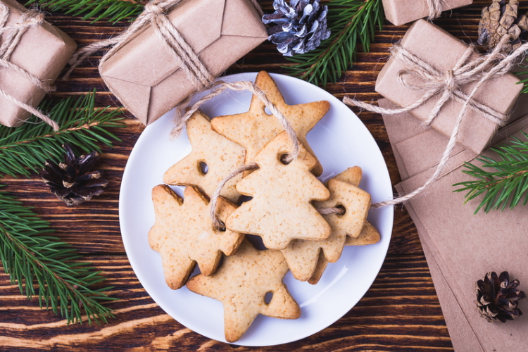 Salt dough Christmas tree decorations