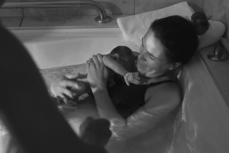 Nicola’s mindful water birth