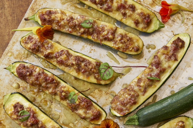 Recipe: Italian baked stuffed zucchini